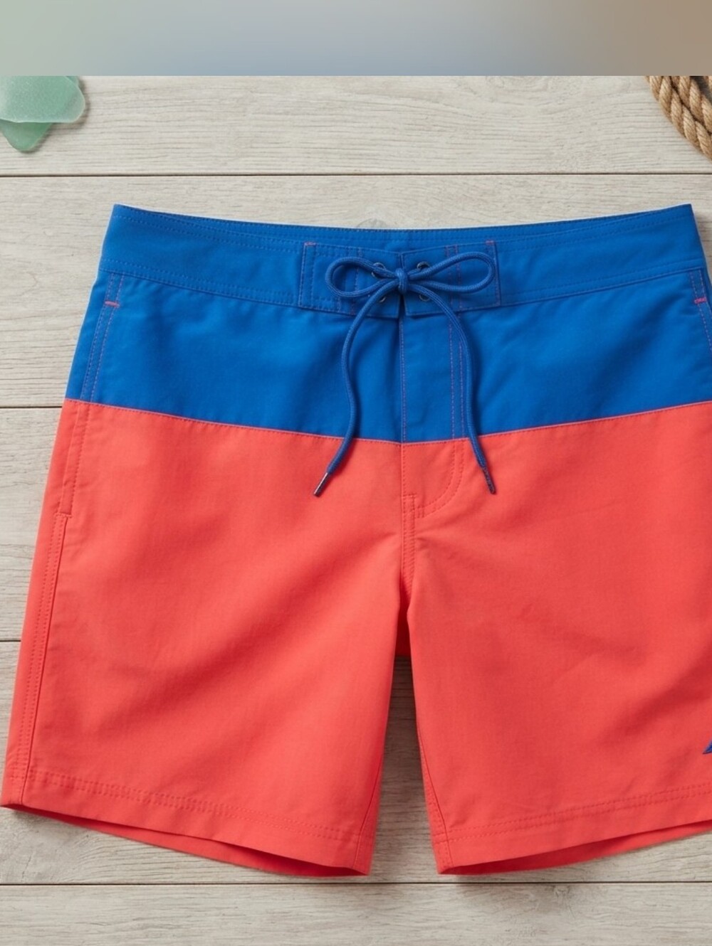 $ 80 Nautica Board Shorts Men's 34W Navy Green New Performance Colorblock T45130